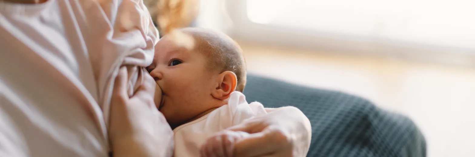 Women Breast Feeding Baby